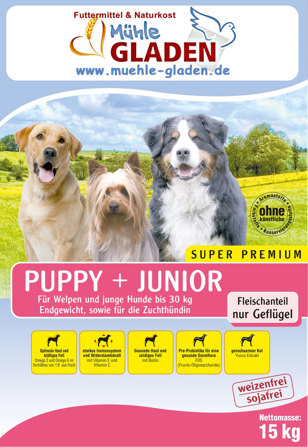 Gladen Puppy + Junior 5kg 1 Gladen Puppy + Junior 5kg
